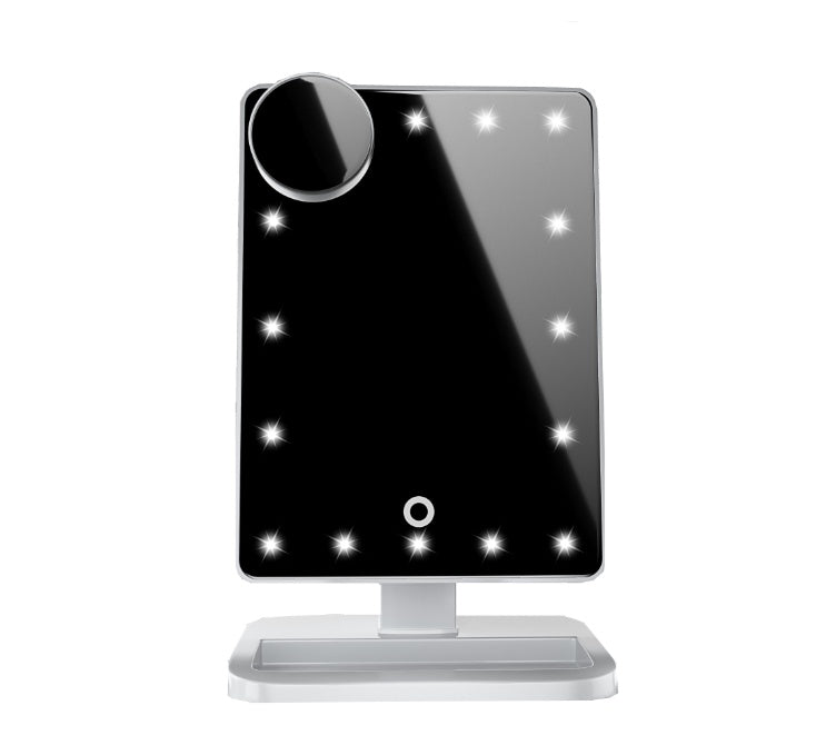 10X Magnifying Touch Screen Mirror With 20 LED Lights