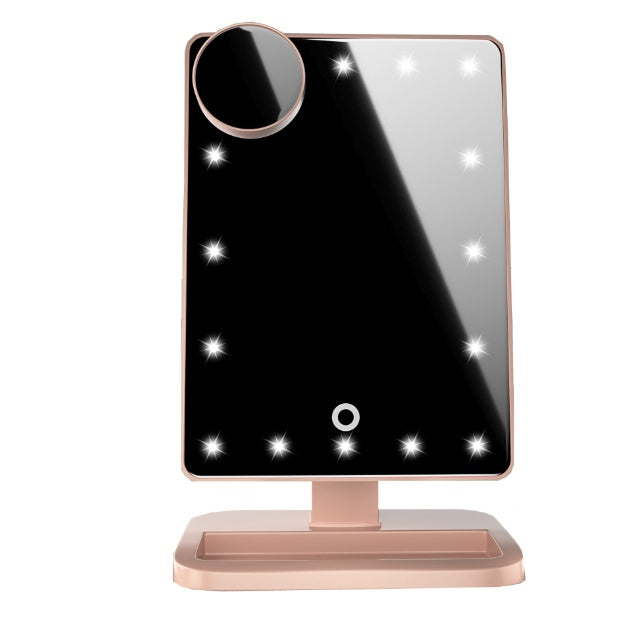 10X Magnifying Touch Screen Mirror With 20 LED Lights