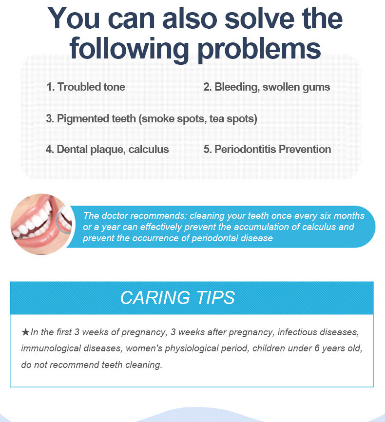 Household Visual Ultrasonic Tooth Cleaning Device