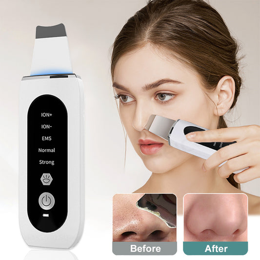 Ultrasonic Microcurrent Color Light Skin Scrubber