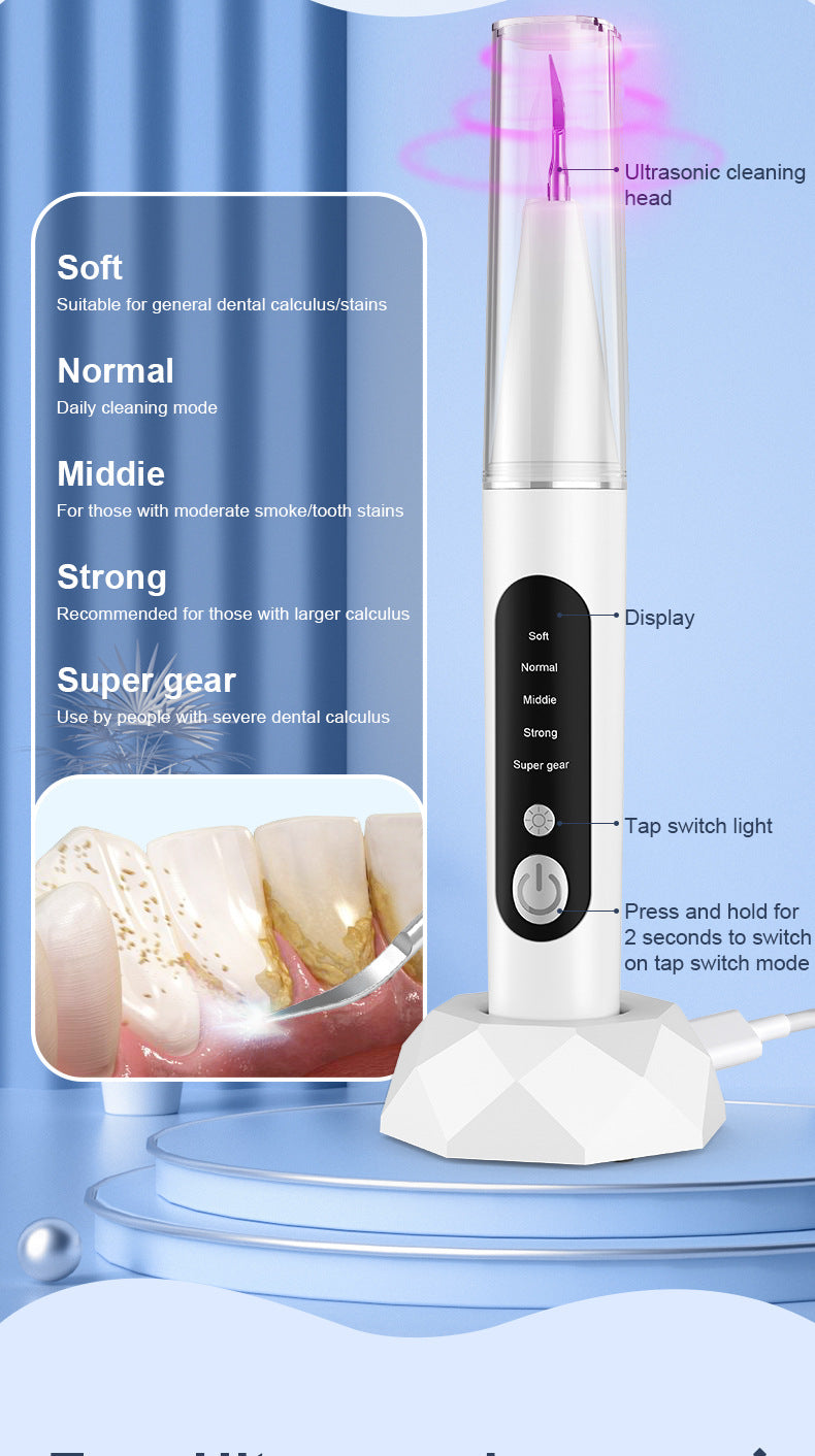 Household Visual Ultrasonic Tooth Cleaning Device