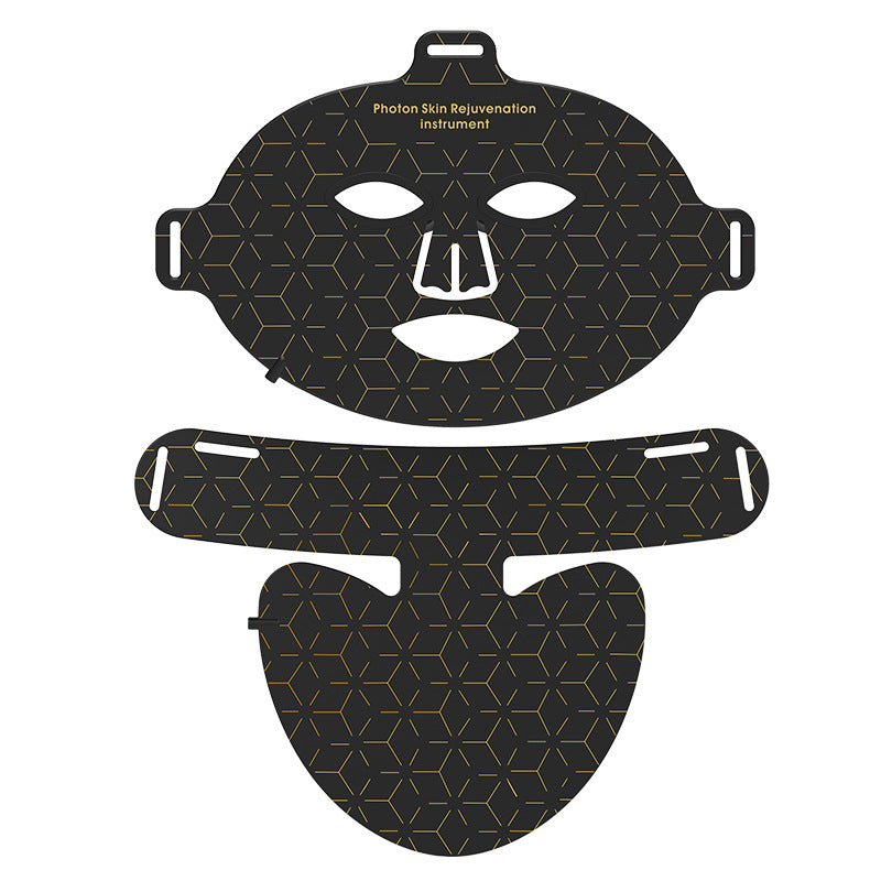 Led Red Blue Light Neck Silicone Mask